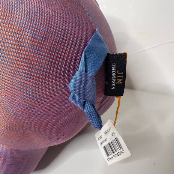 Vtg Jim Thompson 100% Silk Plush Elephant Stuffed Animal NEW Purple Kids Decor - Picture 4 of 8